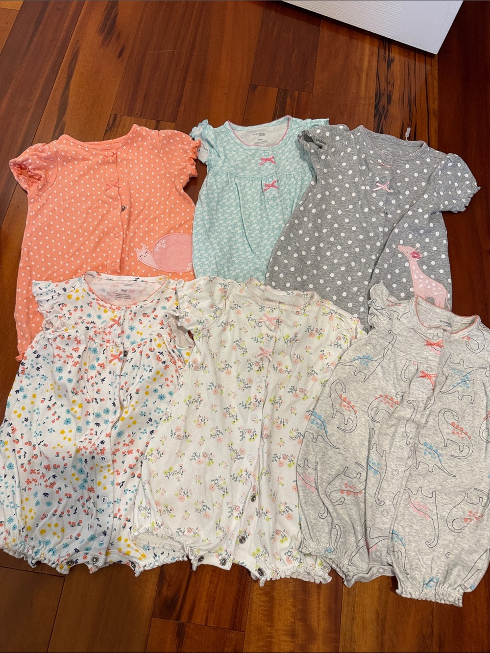 Carter’s snap up rompers